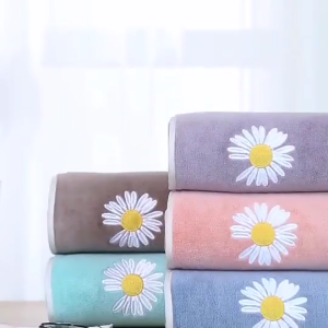 W 2 ผ้าเช็ดตัว หนานุ่มซับน้ำดีเยี่ยม ไม่เป็นขุย ผ้าขนหนูผืนใหญ่ ผ้าขนหนูอาบน้ำ