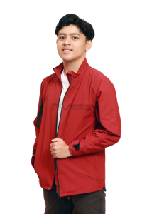 Jaket Polos Waterproof cocok buar motoran ke gunung dan di pake harian Bahan Taslan Dan Despo