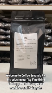 Coffee Grounds PH - Kalinga Robusta 1kg | Fine Grind Coffee & Dark Roast | Organic Coffee For Espresso Mokapot Maker