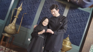 Haitwo Sarimbit Al Hambra: Baju Koko Anak Laki-Laki Lengan Pendek & Celana Dobby Cotton