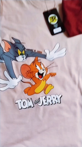 Baju Kaos Anak TOM&JERYY Lakilaki Perempuan 100% Katun Motif Terbaru 2024