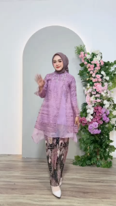 Kebaya Organza Tunik organza Wanita Modern Big Size