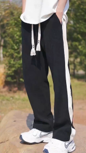 Celana Panjang Pria Dewasa Corduroy Gombrong Korean Style Hitam