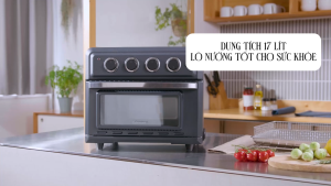 Cuisinart Toa60U Air Fryer 17L 1630W 7 Functions Mini Non-Stick Oven with Rack