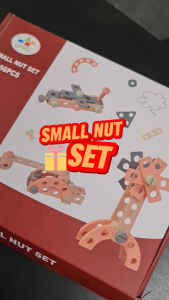 E-Morah High Quality Kid Wooden DIY Educational Building Car Builder Creative Nut Set 56 pcs - TKB-43