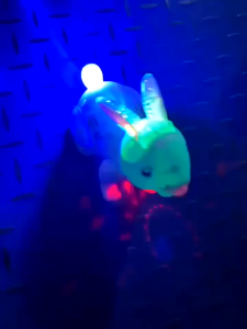 Mainan Rabbit Berjalan Bisa Loncat Ada Lampu Dan Musik - Mainan Anak Robot Hewan Kelinci Lompat