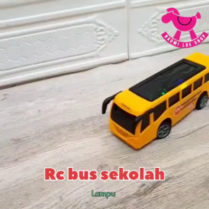 Mainan Mobil Bus School Remote Control - Mobil Rc Car Bis Angkut Batre Anak Laki Edukatif
