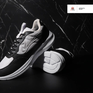 Oxwell Hydrolicus - Sepatu Sneakers Olahraga Lari Running Pria dan Wanita Dewasa Putih Hitam