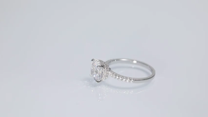 EAMTI 3.5CT 925 Sterling Silver Rings Cushion Cut Cubic Zirconia CZ Engagement Rings Gold Wedding Bands for Women Promise Rings Size 4-10