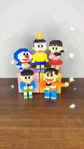 SMY Nano Blocks Mini Doraemon Mainan Anak Bricks Education Toys Balok Susun Puzzle Animasi 3D DIY