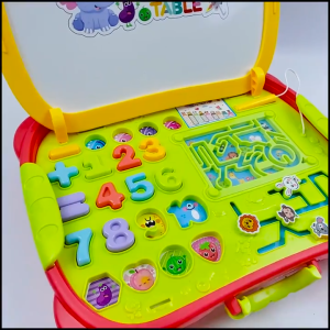Multifunctional Study Table Magnetic Drawing Board Portable Storage Table Compatible With Enlightenment Early Educational Drawing Board With Stand