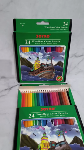 Joyko Pensil Warna Joyko 24 Warna Panjang CP 104 Woodless Colour Pencil Alat Tulis Pinsil Warna