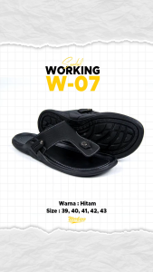 Working Sneakers For You Sandal Jepit Pria Dewasa Kulit PU Code W-07