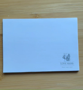 LoveMama| Minimalist A6 Notepad - Name (Borderless)
