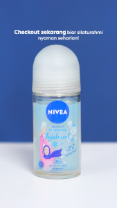 NIVEA Deodorant Roll On Brightening Hijab Cool 50ml - Deodoran wanita hijab halal mencerahkan brightening kulit ketiak tahan keringat bau badan sensasi dingin instant wangi segar tahan lama seharian - Antiperspiran Ekstrak Mint Halal