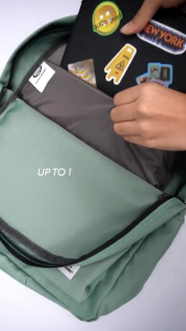 Tas Ransel Pria Wanita Water Resistant Backpack Basic Tas Sekolah Bp 08