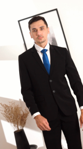 BOSS Setelan Jas Formal Pria Slim Fit RJB Hitam