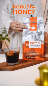 Cà phê ROBUSTA HONEY nguyên chất rang mộc cafe bột xay sẵn pha phin pha máy vị đắng đầm - hậu vị ngọt - thơm nồng từ Message Coffee