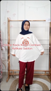 Oneset Cargo Perempuan Dewasa Merah Putih Set Bahan Kaos Katun Combed Apk Sablon Stelan Blouse Wanita Dan Celana Kargo Terbaru Cocok Untuk 17 Agustusan
