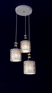 3 Lampu Gantung LED Minimalis 3 iN 1 Modern Bentuk Kelopak untuk Dekorasi Ruang Makan