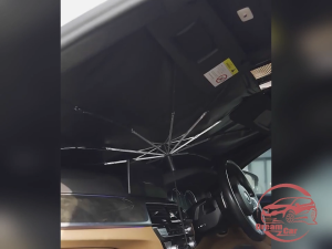 DreamCar จัดส่งรวดเร็ว ม่านบังแดดหน้ารถและกระจกในรถยนต์ บล็อกรังสี UV ลดความร้อน ป้องกันแสงแดด สีเทา