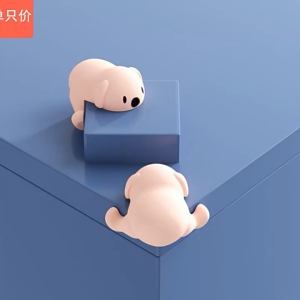 1pcs Cartoon Dog Bear Table Corner Guard For Baby Safety Furniture Edge Protection Guards Silicone