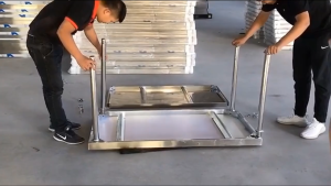 CTTC STORE stainless table Commercial use console table kitchen table table console long table table for kitchen 304 stainless steel table New model table kitchen cooking table stainless table for kitchen countertop table