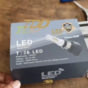 【FAST Delivery】40W Motorcycle 6 Led Headlight With Parklight White Alloy Material Universal Waterproof