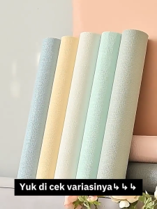 DMJ-03 Wallpaper Sederhana Wallpaper Linen Roll Dekorasi Walpaper 50CMX300CM Wall Stickers