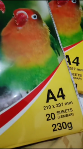 Glossy Photo Paper A4 230 Gsm Kertas Print Foto RENPROJECT