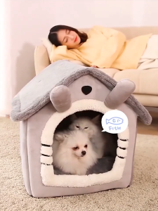 💒ที่นอนสุนัข คอนโดแมว บ้านแมว คอกแมว บ้านหมา ที่นอนแมว เตียงหมา นุ่มสบาย ด้านล่างมีกันลื่น ไม่มีหมอน บ้านเเมว นอนสบา คอ