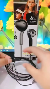 Handsfree Transparan HT-05 + MIC Stereo Earphone Hifi Extra Bass Headset