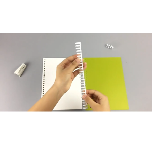 Thanh còng nhựa làm sổ binder đóng gáy sổ kẹp tài liệu đường kính 12mm 30 lỗ-NIEVE