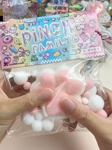 LAKOE Taba Squishy Pinch Paw Pencet Squeeze Soft Cat Lembut Stress Relief Mainan