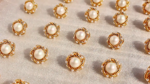 YOKO Anting Wanita Bentuk Mutiara Kepang Anti karat dan Anti Luntur Anting Wanita Dewasa Asli Anting Tusuk Korea Style E1-3