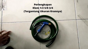 GEMUK Selang Air Cuci Motor 10 Meter 1/2 5/8 3/4 Inch Sepaket Selang Anti Lumut Hijau Dengan Semprotan Nozzle Selang Air Elastis Selang Air Mobil Selang Air Taman