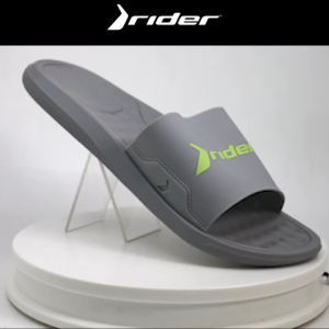 Step Slide Grey Green Mens Slides