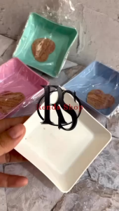 PROMO Souvenir (isi 50) Mangkok Sambal Kotak Warna Kemasan Plastik