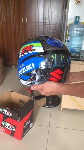 Mũ Bảo Hiểm 3/4 Royal M268 2 Kính Lên Tem Suzuki - HoangTrongStore