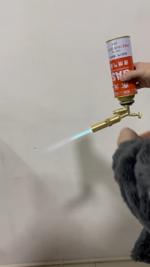 X-Tools Flame Gun Gas Torch Blow Torch Kepala Las Kuningan Ricas Dual Api Gas Torch Flame Gun Blow Torch Portable Kepala Las Manual