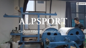 ALPSPORT Power 2 Unit Raket Badminton 3U G5 Desain Original dengan Serat Karbon Linier Penuh Tingkat Ketegangan 22-24 lbs - Raket Ofensif Profesional