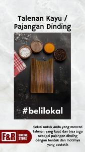 Talenan Kayu Pinus Premium Food Grade Dengan Tambang Hiasan Dinding Perlengkapan Rumah