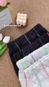 Rok Skirt Rainbow Wanita Streach Melar Knit Hornet Panjang Tebal Korean Style Dewasa Ootd Korea