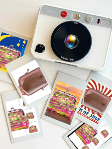 กระเป๋าใส่เหรียญเกร็ดปลา สีรุ้ง7.5*9cm