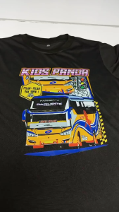 ( Kaos Anak ) Monstahopkids Kaos Anak Laki-Laki Perempuan Motif Bus Telolet Basuri KIDS PANDA 6 Bahan 24s