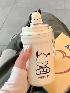 MUG STAINLESS Steel Termos Air Sanrio HX 2364 Gelas Coffee Cup SANRIO Kuromi CInnamorol SANTIP