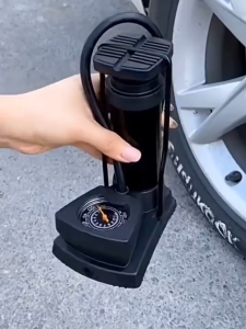 Portable Foot Pump Bike Foot Pump High Pressure  Portable Air Inflator MTB Bicycle Pump Bike Accessories