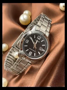 Casio นาฬิกาข้อมือผู้หญิง สายสแตนเลส รุ่น LTP-V004 ของแท้ประกันศูนย์ CMG