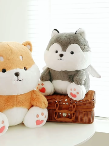 Gấu Bông Chó Thiên Thần Shiba Ngồi - Chó Nhồi Bông 2 Màu Hottrend