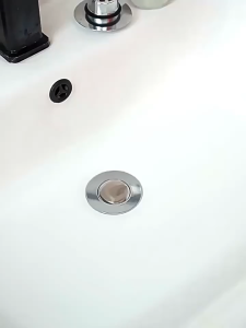 Washbasin spring core launching device pressing type electroplated brass core washbasin leakage plug